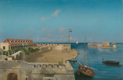 The Harbor Entrance of Willemstad by Prosper Crébassol